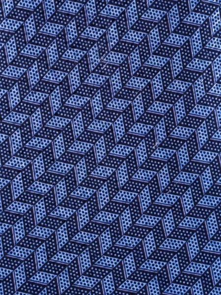 Cravată Brioni cu imprimeu geometric albastru