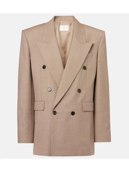 Sacou Saint Laurent de lână bej