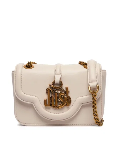 Just Cavalli torebka crossbody z imitacji skóry beżowa