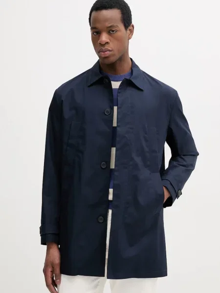 United Colors of Benetton palton barbati bleumarin de tranzitie