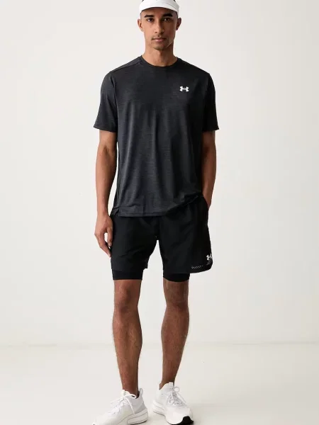 Under Armour tréningové tričko pánske Tech Vent sivá
