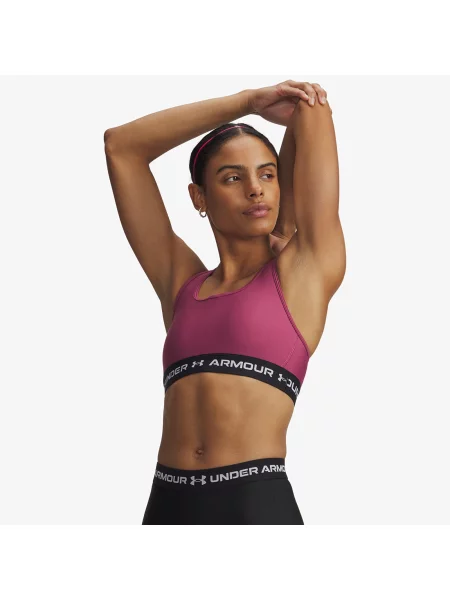 Stanik Under Armour Crossback Mid Bra Red M czerwony