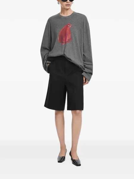 Lung tricou Jnby cu imagine gri