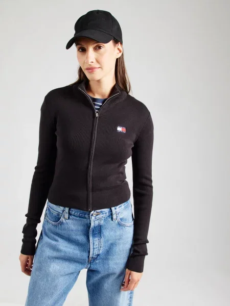 Tommy Jeans Cardigan negru
