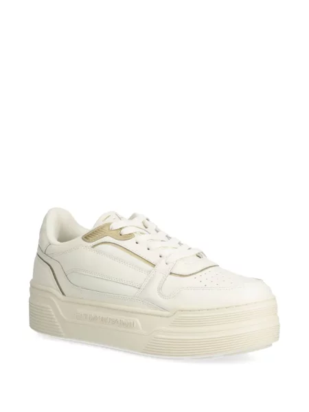 Sneakerși Ea7 Emporio Armani cu șireturi din piele