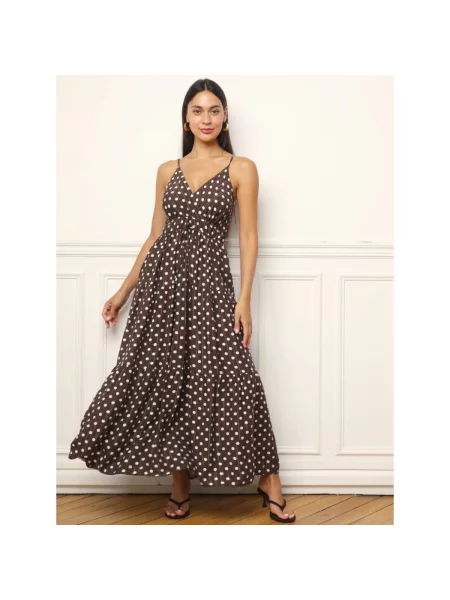 Haljina La Modeuse smeđa