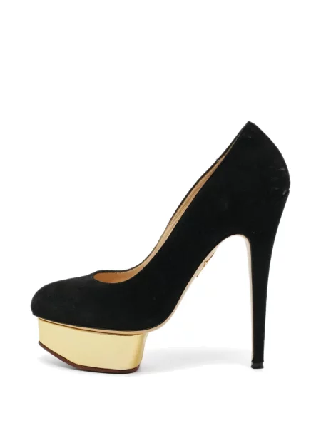 Platform talpú körömcipő Charlotte Olympia fekete