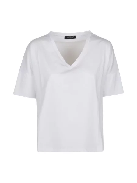 Koszulka Aragona z dekoltem w serek biała