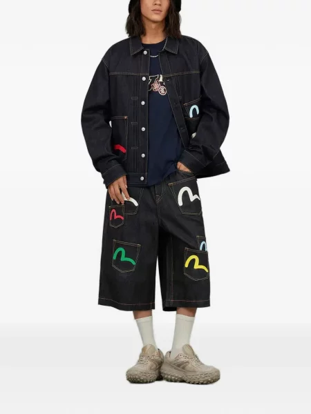 Džínsová bunda Evisu modrá