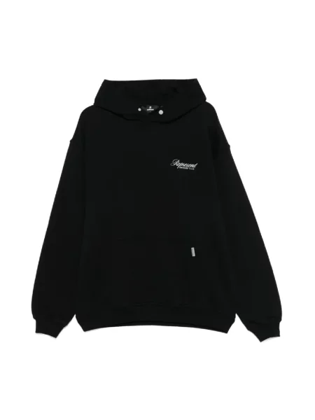 Lniana bluza z kapturem Represent czarna
