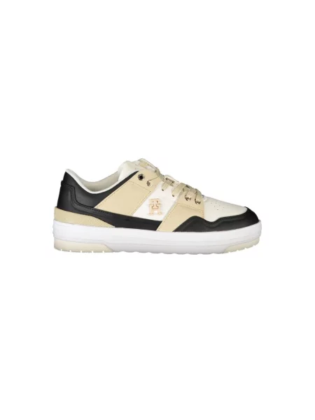 Wielobarwność sneakersy Tommy Hilfiger skórzane białe