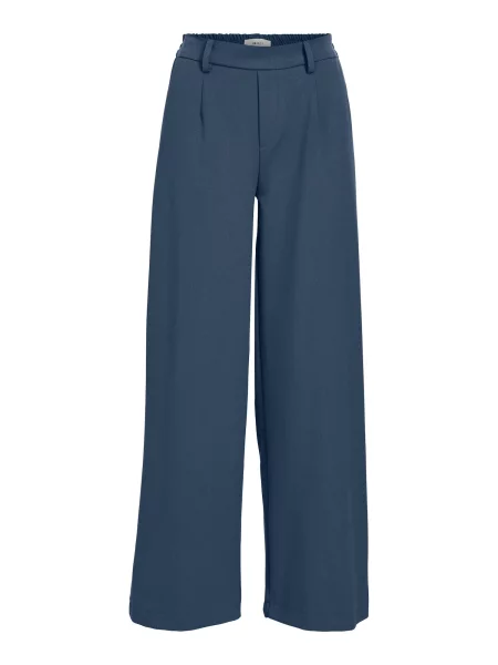 OBJECT Pantaloni cutați LISA fumuriu albastru