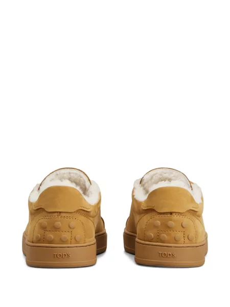 Sneakerși Tod's cu șireturi din dantelă maro