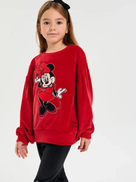 Sinsay Mikina Minnie Mouse červená