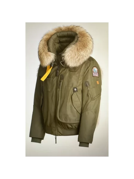 Kurtka bomber Parajumpers z kapturem zielony