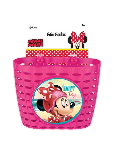 Koszyk rowerowy dla dzieci Seven Minnie różowa