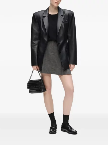 Sacou Karl Lagerfeld din piele negru