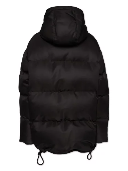 Paltas Dsquared2 su gobtuvu juoda