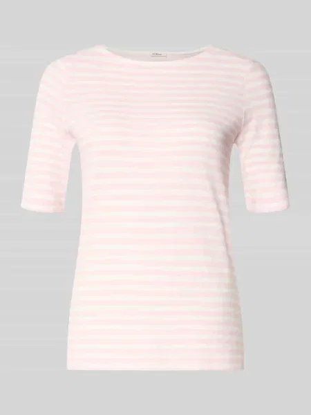T-shirt o kroju relaxed fit z czystej bawełny S.oliver Red Label różowa