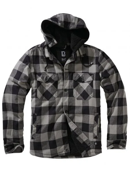 Jakna Brandit s kapuco črna