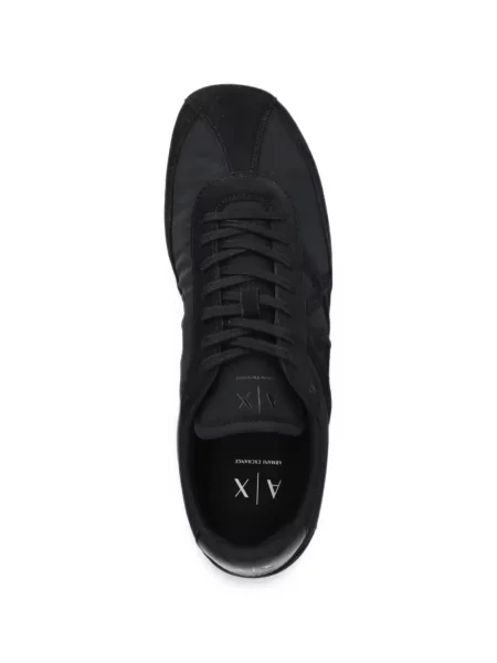 Sneakerși Armani Exchange cu autograf negru