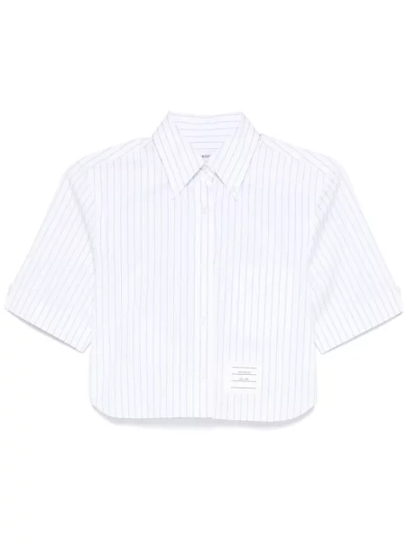 Cropp cămașă Thom Browne cu dungi albastru