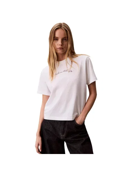 Tricou Calvin Klein Jeans Ss Graphic Boxy Tee White S alb