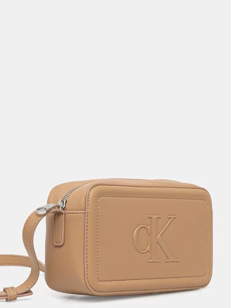Geantă Calvin Klein Bold Ck Camera Bag  bej