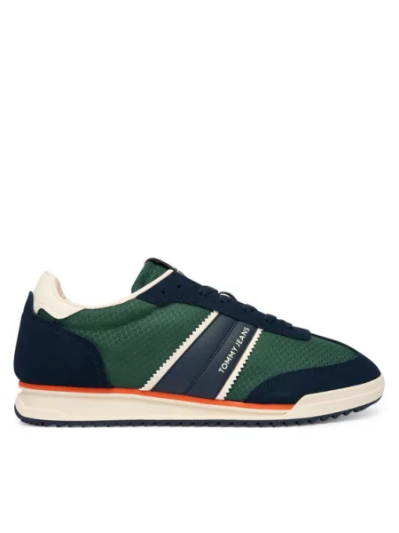 Tommy Jeans Laisvalaikio batai Tjm Retro Runner Cleated Winter žalia