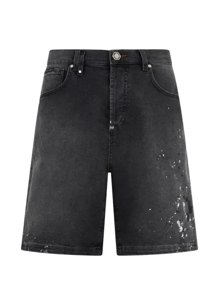 Džínové šortky Philipp Plein šedé