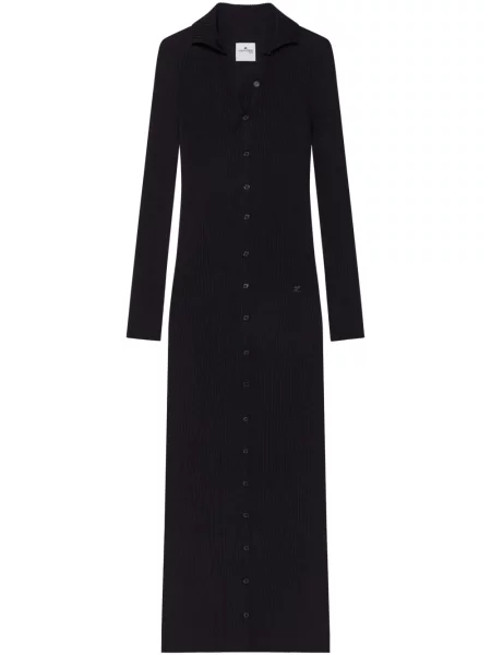 Sukienka midi Courreges do kolan garniturowa czarna