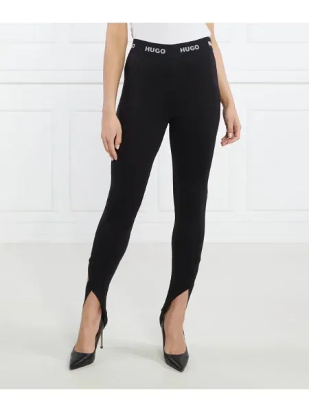 HUGO Leggings Halone fekete
