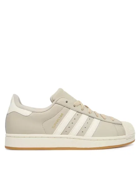 Usnjene superge adidas Originals Superstar II bež