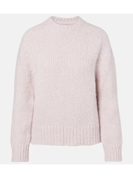 Pulover Jil Sander din lână alpaca roz