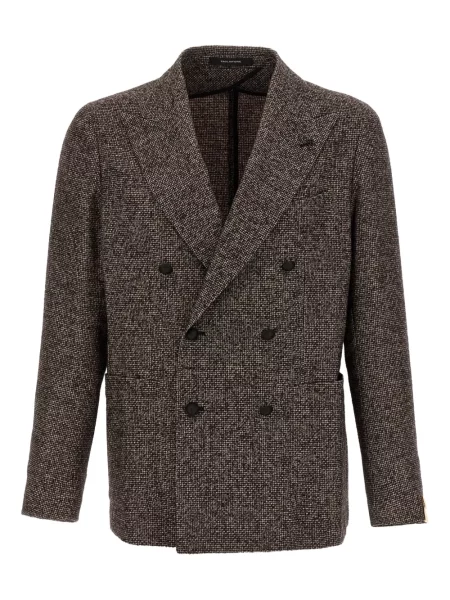 Dvouřadé sako Tagliatore hnědé