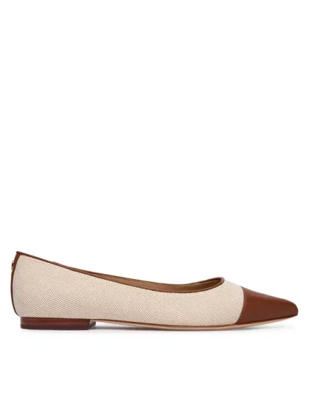 Baleríny LAUREN RALPH LAUREN béžové