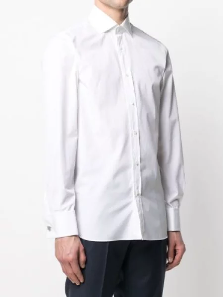 Poplínová obleková košile Polo Ralph Lauren bílá