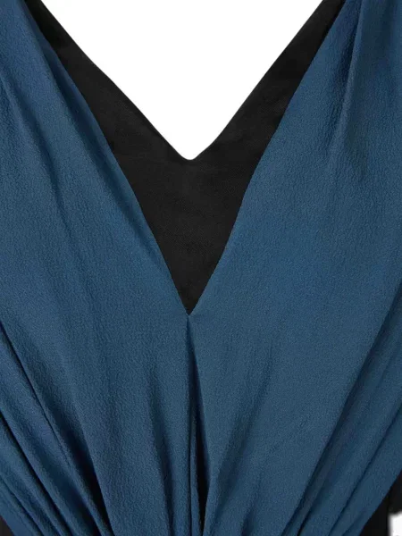 Bluzka Marni z dekoltem w serek niebieska