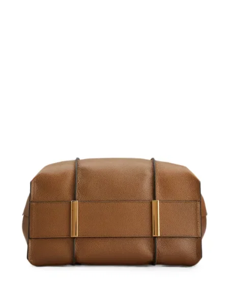 Δερμάτινη τσάντα shopper Tod's καφέ