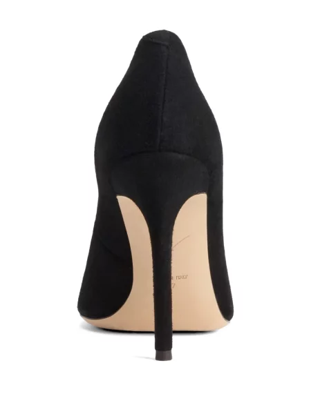 Pantofi cu toc Giuseppe Zanotti din piele de căprioară negru