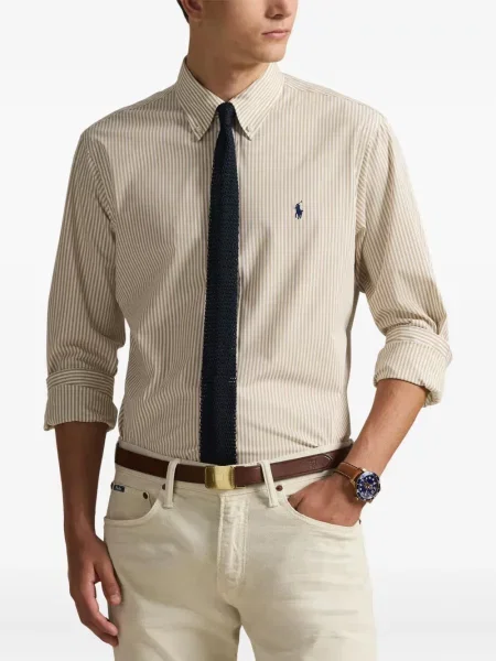 Czapka z daszkiem Polo Ralph Lauren w kratkę z twillu biznesowa niebieska