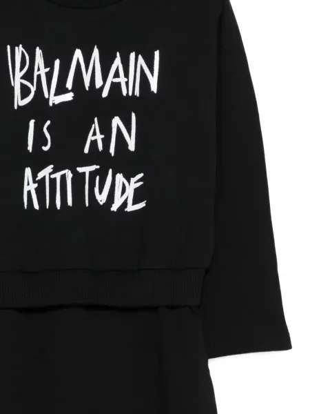 Sukienka dziecięca Balmain czarna