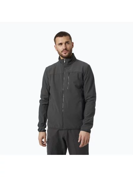 Kurtka żeglarska Helly Hansen Crew Softshell ebony szara
