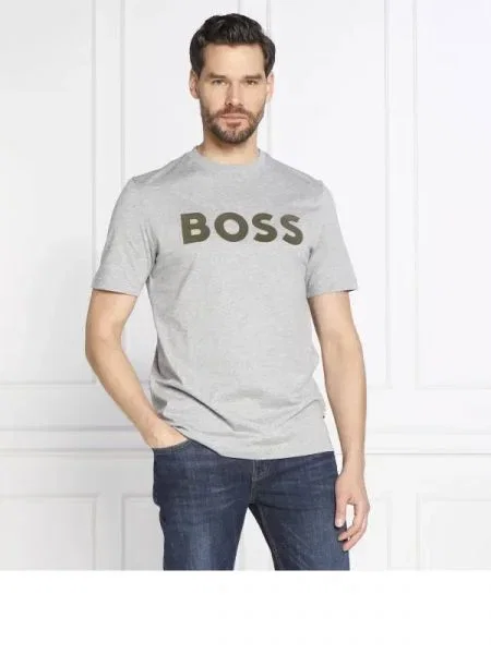 BOSS BLACK Póló Tiburt fekete