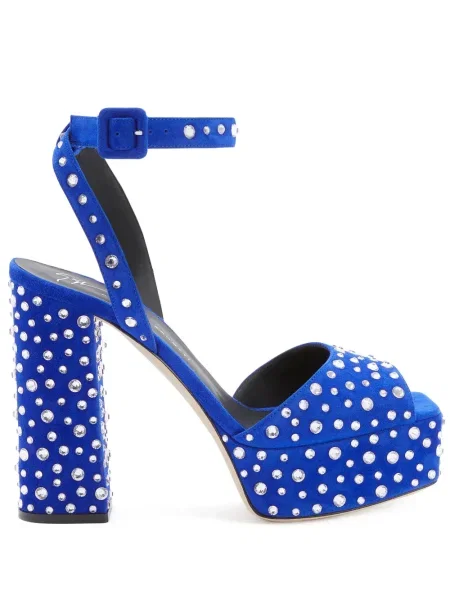 Sandale Giuseppe Zanotti de cristal albastru