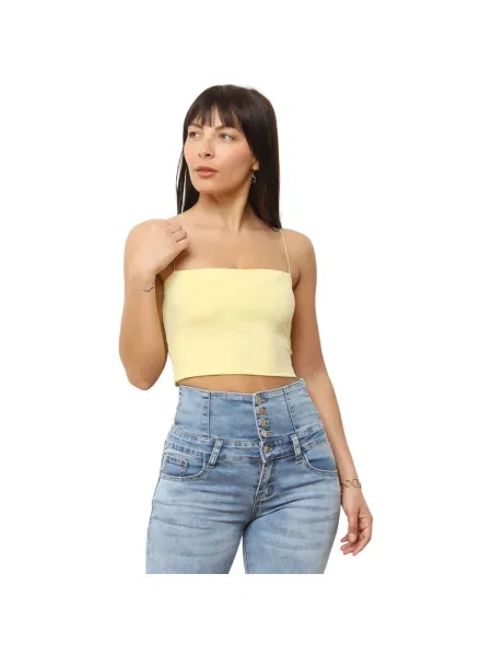 Top La Modeuse galben