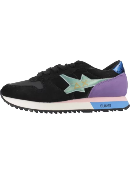 Satynowe sneakersy Sun68 czarne