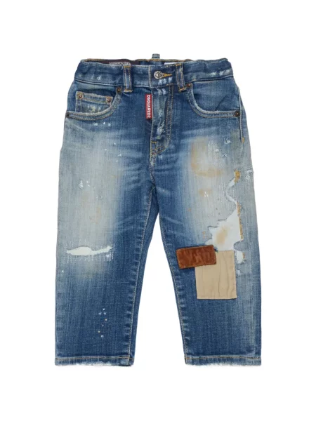 Jeansy dziecięce Dsquared2 niebieskie