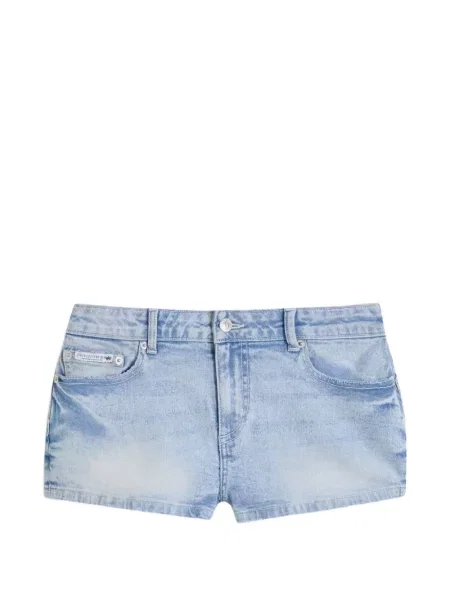 Stras pantaloni scurți Juicy Couture cu talie joasă albastru