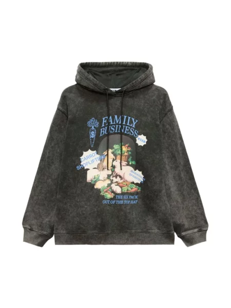 Bluza z kapturem Msgm z kapturem czarna